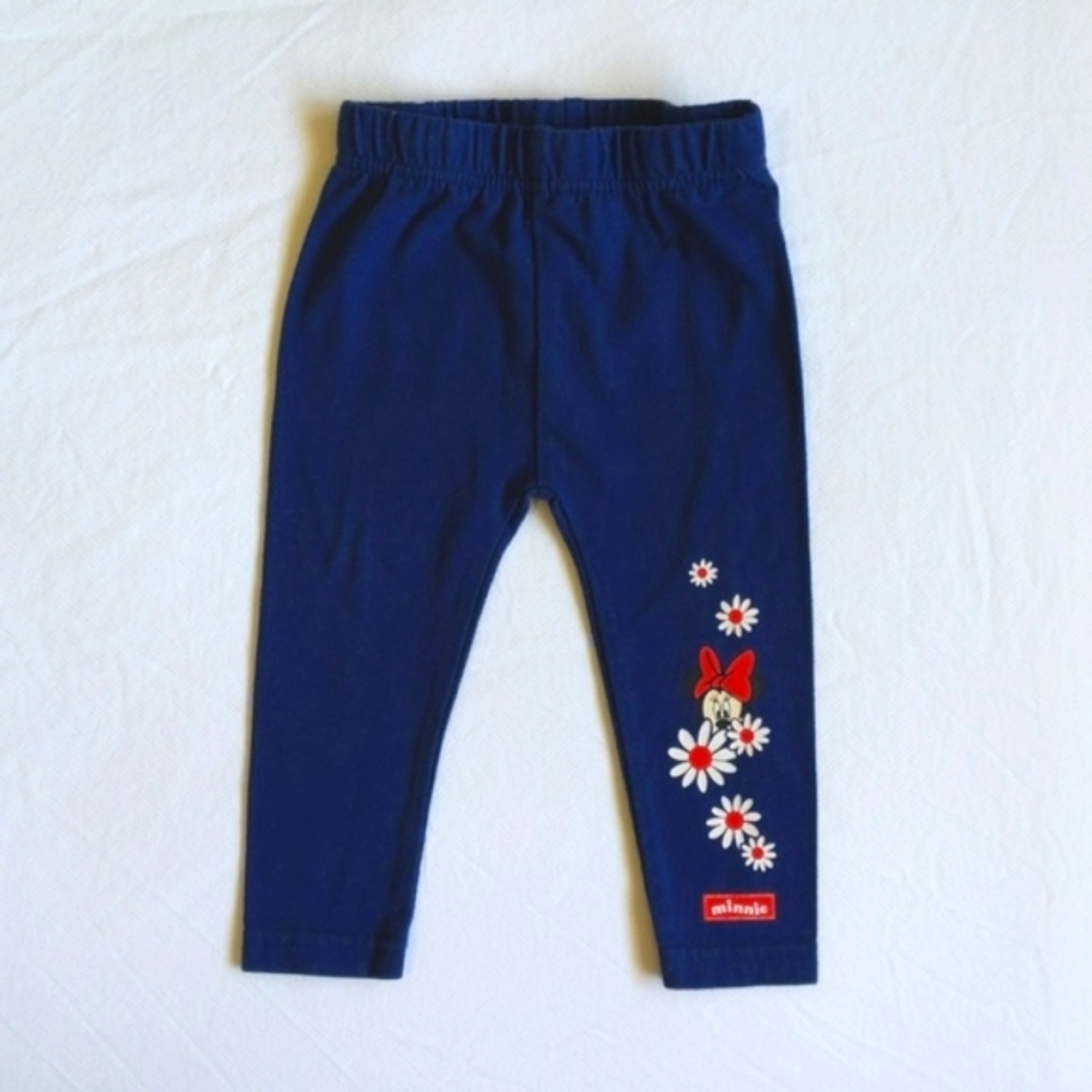 disney minnie mouse graphic floral leggings 6-12 months baby girl